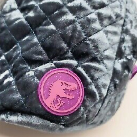 Jurassic World 2018 Metallic Plush Dinosaur Tail Mini Backpack - Picture 4 of 5